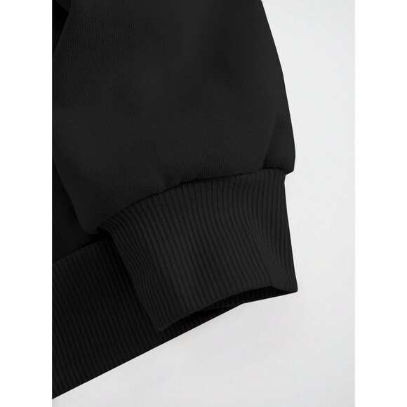 ⚡Women Black Losangele Imported Graphic Crewneck Long Sleeve Pullover Sweatshirt - Picture 5 of 5